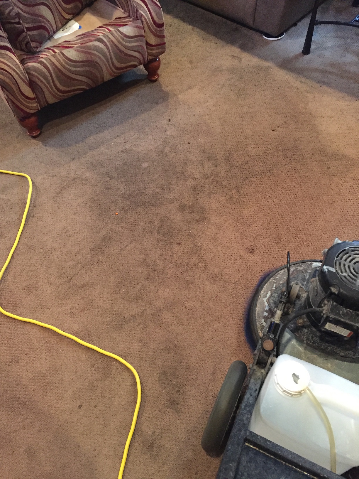 low moisture cleaning before
